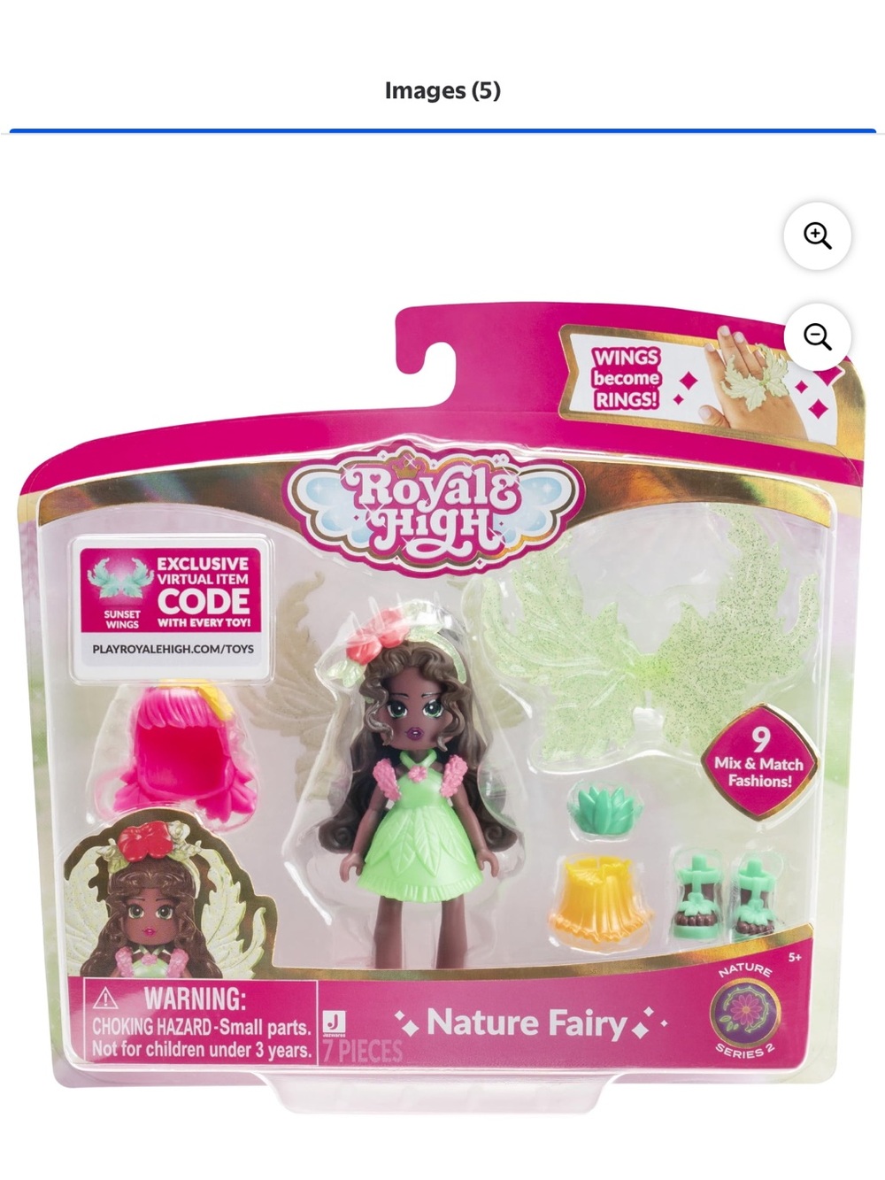Royale High Nature Fairy W2 Doll Series 2 7-Piece Set